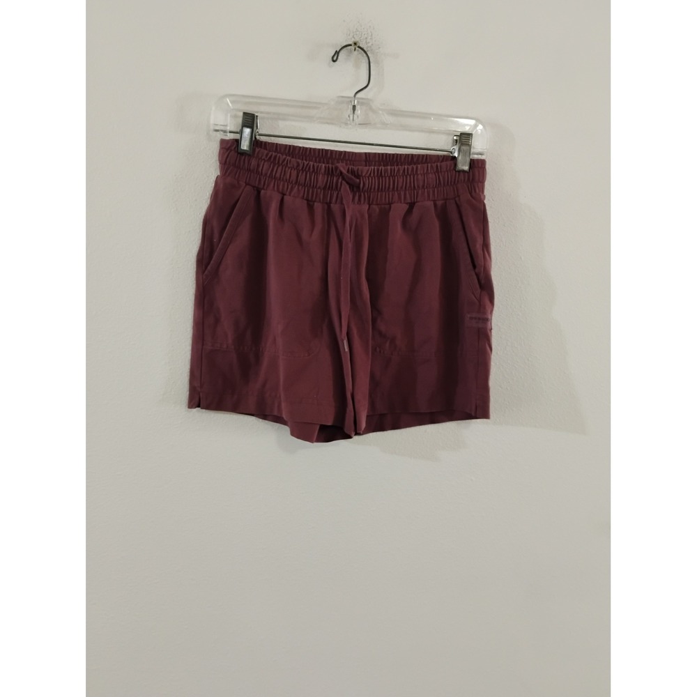 Life is Good Crusher-Flex Shorts XS Maroon Burgundy Elastic Waist Drawstring